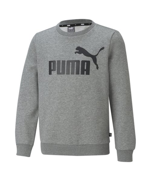 PUMA(プーマ)/キッズ ボーイズ ESS ビッグ ロゴ クルー スウェット B 104－164cm/MEDIUMGRAYHEATHER