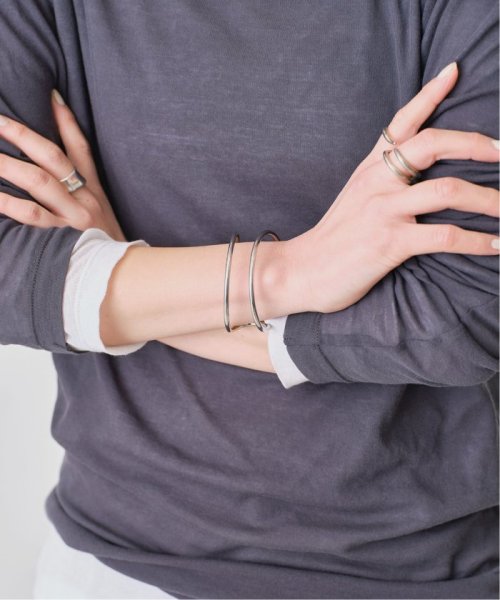 Spick & Span(スピック＆スパン)/【Bijou R.I / ビジューアールアイ】Stitch Bent Bracelet/シルバー