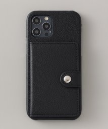 ZIP FIVE(ジップファイブ)/カードポケット付き PUレザー iPhoneケース カバー/ブラック