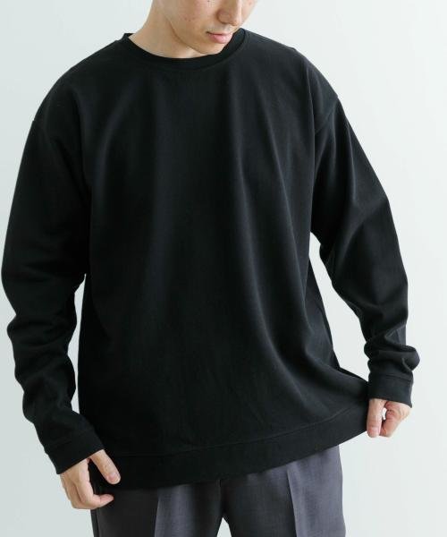 ITEMS URBANRESEARCH(アイテムズアーバンリサーチ（メンズ）)/デュアルメッシュ クルーネック トップス/BLK