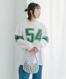 ITEMS URBANRESEARCH(アイテムズ アーバンリサーチ（レディース）)/Champion　LONG－SLEEVE FOOTBALL T－SHIRTS/WHT