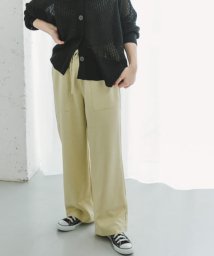 ITEMS URBANRESEARCH(アイテムズ アーバンリサーチ（レディース）)/リネンライクイージーワイドパンツ/YEL