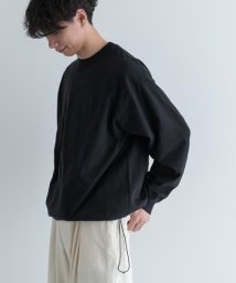 URBAN RESEARCH DOORS(アーバンリサーチドアーズ)/FORK&SPOON　スピンドルロングスリーブTシャツ/BLACK