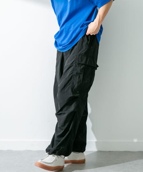 URBAN RESEARCH Sonny Label(アーバンリサーチサニーレーベル)/ARMY TWILL　Nylon OX Cargo Pants/BLACK