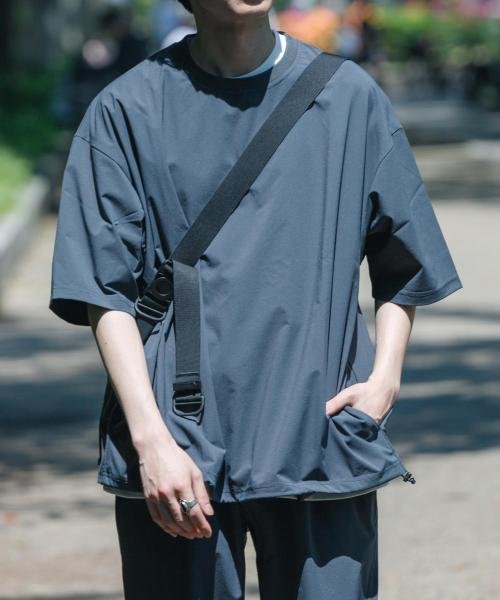 URBAN RESEARCH(アーバンリサーチ)/『XLサイズあり』『撥水』SOLOTEX STRETCH SHORT－SLEEVE T－SHIRTS/CHARCOAL