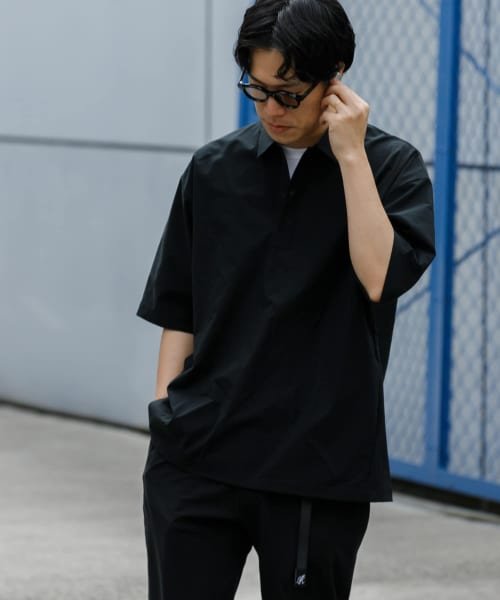 URBAN RESEARCH(アーバンリサーチ)/『XLサイズあり』『撥水』SOLOTEX STRETCH POLO SHIRTS/BLACK