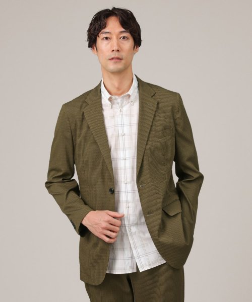 【抗菌防臭】DotAir（R）シアサッカー ジャケット 抗菌防臭 DotAir ポリジン