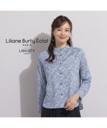 Liliane Burty ECLAT/【S・Mサイズ】リバティ小花プリント　スタンドカラーブラウス　/505970192