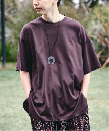 EDIFICE(エディフィス)/【ATON / エイトン】別注 SUVIN60/2 SEMI ROUND－HEM Tシャツ/ボルドー