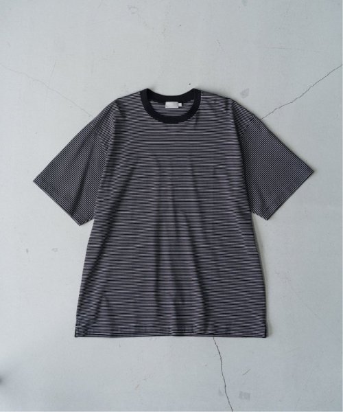 EDIFICE(エディフィス)/【handvaerk / ハンドバーク】別注 S/S BIG T－SHIRT BORDER/ブラック