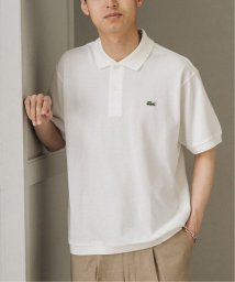 EDIFICE(エディフィス)/LACOSTE (ラコステ) 別注 EDIFICE 30th anniversary L.12.12 ポロシャツ/ホワイト