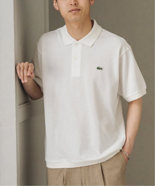 EDIFICE(エディフィス)/LACOSTE (ラコステ) 別注 EDIFICE 30th anniversary ポロシャツ/ホワイト