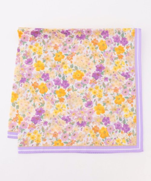 TOCCA(TOCCA)/WATERCOLOR FLOWER HANDKERCHIEF ハンカチ/ホワイト系