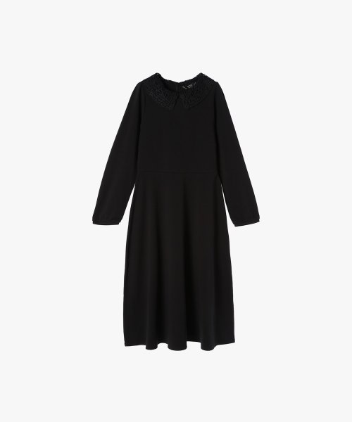 WV57 ROBE レースカラーフェミニンドレス 