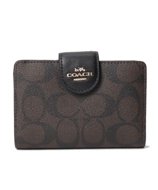 COACH/【COACH】コーチ C0082 二つ折り財布 MEDIUM CORNER ZIP WALLET 小銭入れ付 シグネチャー レディース/505932156