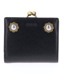 ANNA SUI BAG(アナスイ（バッグ）)/ヴィンテージボタン 口金二つ折り財布/ブラック
