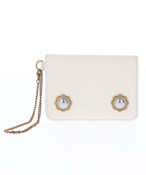 ヴィンテージボタン 2面パスケース 