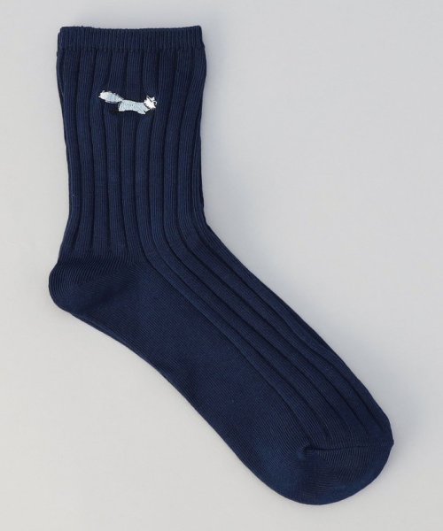 coen(coen)/PENNEYS別注 RIB SOCKS/NAVY