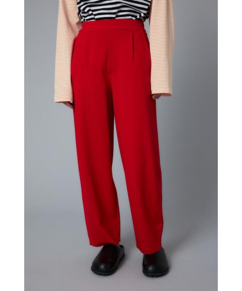 HeRIN.CYE(ヘリンドットサイ)/ponte cocoon pants/RED