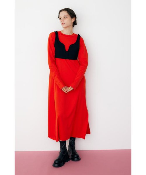 HeRIN.CYE(ヘリンドットサイ)/Bustier long dress/RED