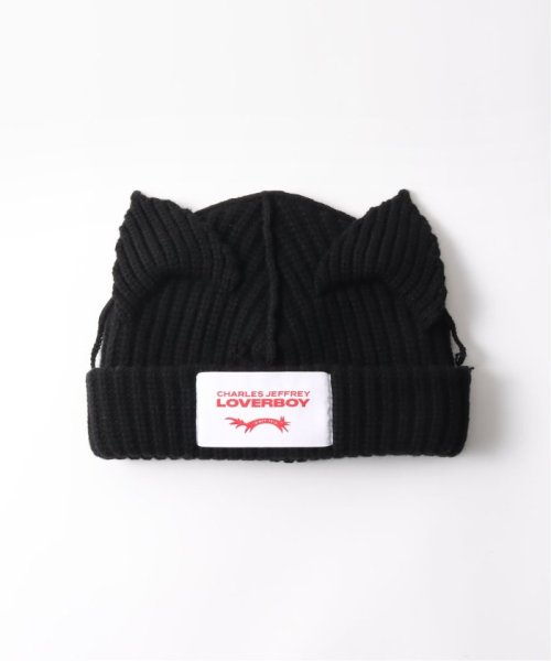 JOURNAL STANDARD(ジャーナルスタンダード)/【CHARLES JEFFREY LOVERBOY】 CHUNKY EARS BEANIE/ブラック