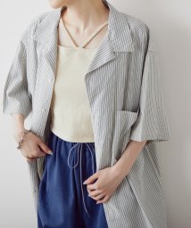 PAL OUTLET(パル　アウトレット)/【Kastane】【WHIMSIC】OPEN COLLAR SHIRT/ブルー