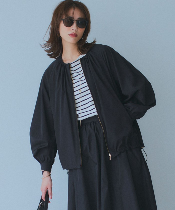 洗える/撥水加工】ナイロン2WAYストレッチ ブルゾン(505970874)｜阪急