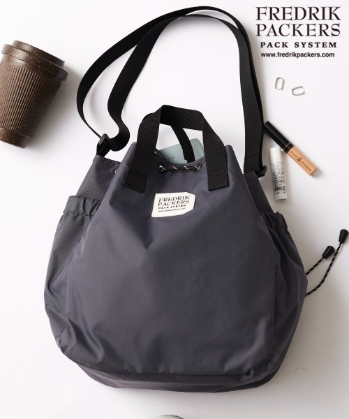 FREDRIK PACKERS(FREDRIK PACKERS)/【FREDRIK PACKERS / フレドリックパッカーズ】EC限定カラーあり！BLOOM SHOULDER NYLON 2WAY トート ショルダーバッグ/グレー