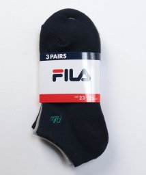 FILA socks Ladies(フィラ　ソックス　レディース)/無地 筆記体ロゴ ショートソックス 3足組　レディース/その他2