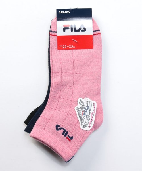 FILA socks Ladies(フィラ　ソックス　レディース)/チェック柄 ショートソックス レディース/その他1