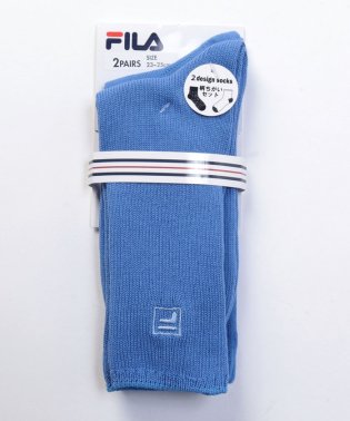 FILA socks Ladies/ロゴ カラーソックス 2足組 レディース/505932942