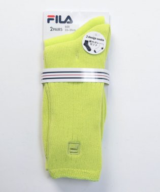 FILA socks Ladies/ロゴ カラーソックス 2足組 レディース/505932944