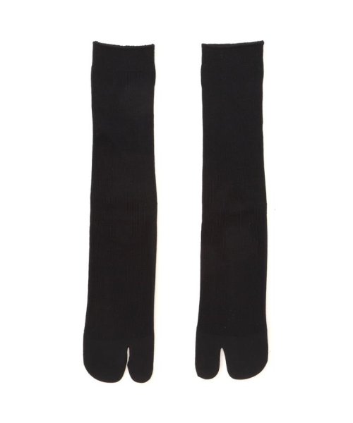 B'2nd(ビーセカンド)/MARCOMONDE（マルコモンド）high gauge cotton tabi socks/ブラック