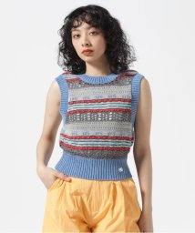 RoyalFlash(ロイヤルフラッシュ)/MAISON SPECIAL/メゾンスペシャル/Multicolor Knit Vest/ブルー