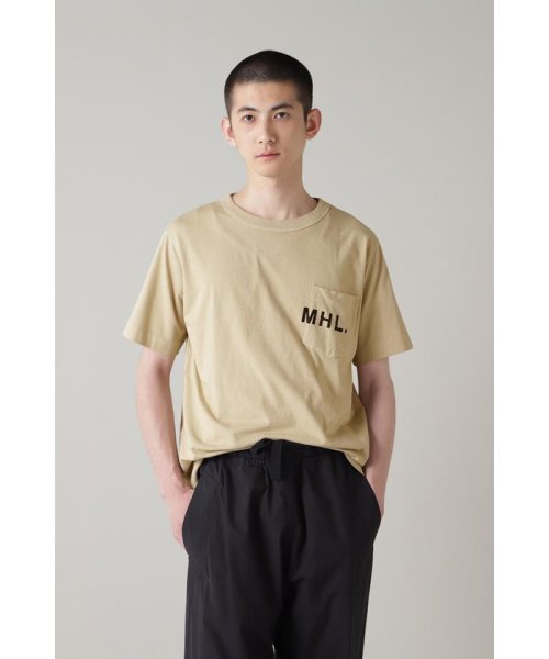 MHL.(エムエイチエル)/PRINTED COTTON JERSEY/BEIGE