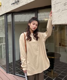 ad thie/オーバーサイズシンプルロングTシャツ/505910712