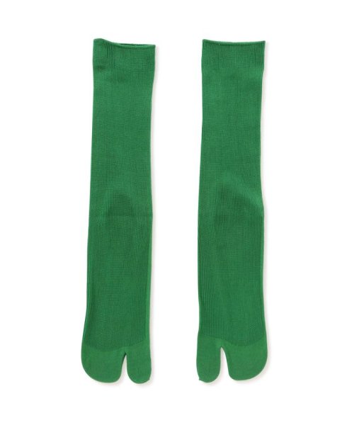 B'2nd(ビーセカンド)/MARCOMONDE（マルコモンド）high gauge cotton tabi socks/グリーン