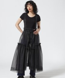 RoyalFlash(ロイヤルフラッシュ)/MAISON SPECIAL/メゾンスペシャル/Suspender Tulle Skirt/ブラック