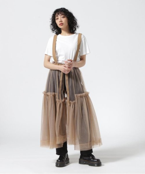 RoyalFlash(ロイヤルフラッシュ)/MAISON SPECIAL/メゾンスペシャル/Suspender Tulle Skirt/ベージュ