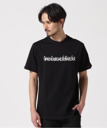 RoyalFlash(ロイヤルフラッシュ)/1PIU1UGUALE3 RELAX/ダブルロゴ半袖Tシャツ/ブラック