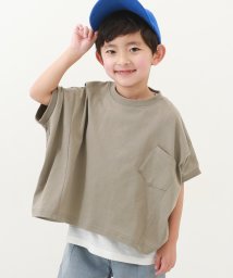 devirock(デビロック)/モモンガTシャツ 子供服 キッズ 男の子 女の子 トップス 半袖Tシャツ Tシャツ /ダークグレー