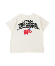 DENIM DUNGAREE(デニムダンガリー)/ELEPHANTS Tシャツ/ホワイト