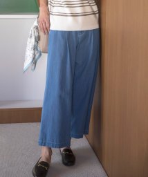 J.PRESS LADIES（LARGE SIZE）/【洗える】5ozバージラコンパクト ワイド パンツ/505928745