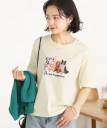 ad thie(アドティエ)/刺繍入り　ドロップショルダー DOGSフォトプリントTシャツ/アイボリー