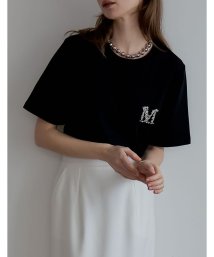 Re:EDIT/[2024SS COLLECTION][MEISM by Re:EDIT][UVカット][吸水][速乾]MロゴビジューモチーフTシャツ/505970216