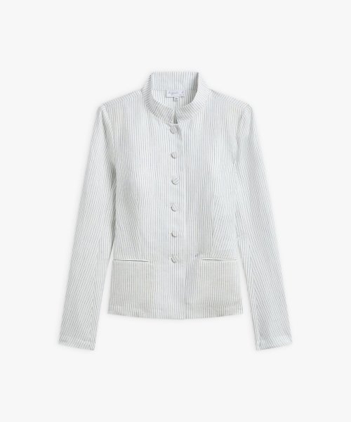 agnes b. FEMME(アニエスベー　ファム)/【セットアップ対応商品】RD41 VESTE ジャケット/ブルー