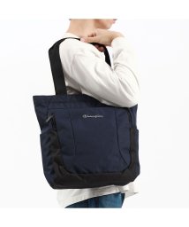 CHAMPION(チャンピオン)/チャンピオン トートバッグ ファスナー付き Champion カジュアル 軽い おしゃれ ポケット付き 大容量 18L 肩掛け グローリー 68203/ネイビー