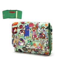 tsumori chisato CARRY(ツモリチサトキャリー)/ツモリチサト 三つ折り財布 かわいい tsumori chisato CARRY 財布 レザー コンパクト 猫 お洒落 日本製 森のどうぶつたち 57721/ホワイト