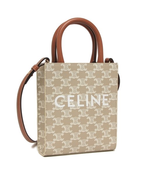 CELINE(セリーヌ)/セリーヌ ハンドバッグ ショルダーバッグ ミニバーティカルカバ ミニバッグ ベージュ ブラウン レディース CELINE 194372FLT 02GR/その他