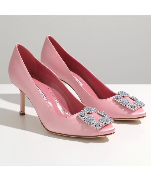 MANOLO BLAHNIK パンプス HANGISI OPAL SATIN 070 | 人気の店